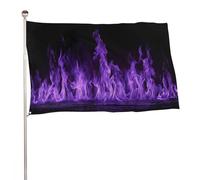 Drapeau flamme violette 0,9 x 1,5 m pour jardin, cour, porche, pelouse, ferme