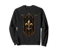 Drapeau Fleur de Lis Design Art héraldique Sweatshirt