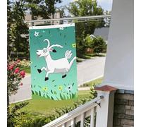 Drapeau flolique en chèvre - 61 x 91 cm - Pour extérieur et intérieur - Pour le printemps, l'été, l'automne et l'hiver - Drapeaux de jardin avec œillets verticaux double face - Bannière pour