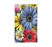 Drapeau floral coloré avec de nombreuses fleurs, pour maison, cour, maison, 9,5 x 1,5 m, bannière de vœux avec œillets, décoration d'intérieur ou d'extérieur