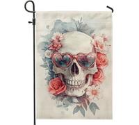 Drapeau floral élégant de jardin, pivoine douce pour décoration d'intérieur, bannière de printemps, drapeau de cour en tissu double face, décoration extérieure pour fête de jardin, 30,5 x 45,7 cm