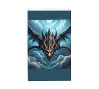 Drapeau Flying Dragon de 0,9 x 1,5 m. Imprimé double face, vertical, tissu 100 % polyester, couleurs vives et durables.