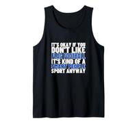 Drapeau Football Is For Smart People Funny Flag Football Débardeur
