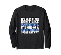 Drapeau Football Is For Smart People Funny Flag Football Manche Longue