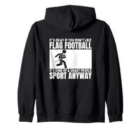 Drapeau Football Is For Smart People Funny Flag Football Sweat à Capuche