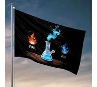 Drapeau « For The Boys Fire And Air Emerge From The Flask » - Drapeaux pour chambre de garçon - Décoration extérieure de porche (30 x 45 cm)