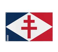 Drapeau Forces navales françaises libres Plusieurs Tailles en Polyester 90x150cm 2. 2 œillets à gauche