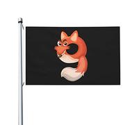 Drapeau Fox Numéro Neuf 90 x 150 cm, double face, résistant, pour extérieur, décoration de fête à domicile ou de terrasse.