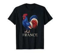 Drapeau français Coq français Vintage Patrimoine Art Souvenir T-Shirt Graphique avec Valeur