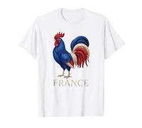 Drapeau français Coq français Vintage Patrimoine Art Souvenir T-Shirt Graphique avec Valeur
