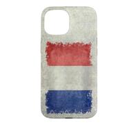 Drapeau français de la France avec Style Vintage Grungy Coque pour iPhone 15