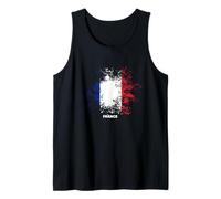 Drapeau français éclaboussure drapeau vintage France Débardeur