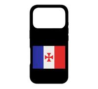 Drapeau Français et Croix de Jérusalem Chevalier Templier Coque pour iPhone 17 Pro