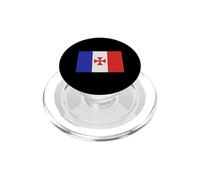 Drapeau Français et Croix de Jérusalem Chevalier Templier PopSockets PopGrip pour MagSafe