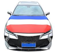Drapeau français Housse de Voiture - Décoration de Capot de Voiture - 160 x 119,4 cm - Lavable et Durable - Bande élastique Universelle pour Voitures, camions