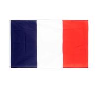Drapeau Français Ootb Bleu-Blanc-Rouge 60 x 90 cm avec Boucles Métalliques pour Extérieur Jour de l'Indépendance