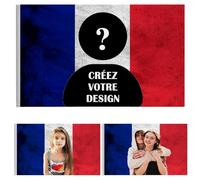drapeau francais personnalisable 90x150cm tapisserie murale personnalisée concevez votre image poster mural, tapisserie murale amusanteaffiche pour décorer des clubs, des concerts, des bars