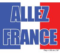 Drapeau France Allez France article de fan pays bleu-blanc-rouge 70x100cm