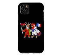 Drapeau France Angola Racines Franco-angolaises Héritage Coque pour iPhone 11 Pro Max