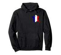Drapeau France Bleu Blanc Rouge 14 juillet Carte de France Sweat à Capuche