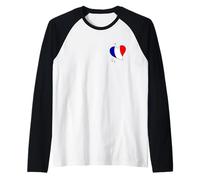 Drapeau France Bleu Blanc Rouge 14 juillet Fierté Française Manche Raglan