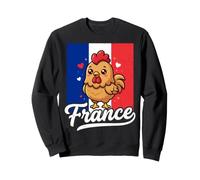 Drapeau France Coq gaulois Kawaii Sweatshirt