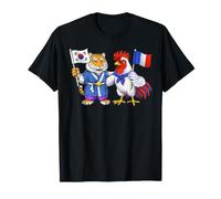 Drapeau France Corée du Sud Racines Franco-coréennes T-Shirt