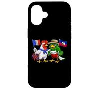 Drapeau France Haïti Racines Françaises Héritage Haïtien Coque pour iPhone 16