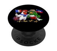 Drapeau France Haïti Racines Françaises Héritage Haïtien PopSockets PopGrip Adhésif