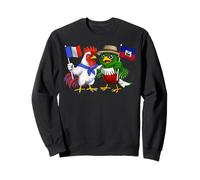 Drapeau France Haïti Racines Françaises Héritage Haïtien Sweatshirt