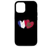 Drapeau France Maroc Cœurs Amitié Marocain Coque pour iPhone 12/12 Pro