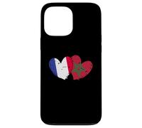 Drapeau France Maroc Cœurs Amitié Marocain Coque pour iPhone 13 Pro Max