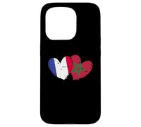 Drapeau France Maroc Cœurs Amitié Marocain Coque pour iPhone 15 Pro