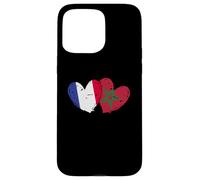 Drapeau France Maroc Cœurs Amitié Marocain Coque pour iPhone 15 Pro Max