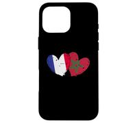 Drapeau France Maroc Cœurs Amitié Marocain Coque pour iPhone 16 Pro Max