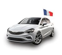 Drapeau De Voiture France 30x40cm Hampe 45cm Bleu