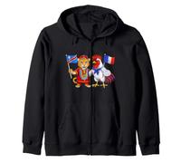 Drapeau France République démocratique du Congo Racines Sweat à Capuche