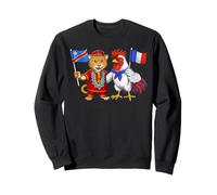 Drapeau France République démocratique du Congo Racines Sweatshirt