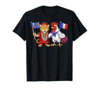 Drapeau France République démocratique du Congo Racines T-Shirt
