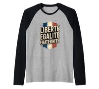 Drapeau France Rétro Liberté Egalité Fraternité Patriotique Meme Manche Raglan