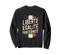 Drapeau France Rétro Liberté Egalité Fraternité Patriotique Meme Sweatshirt