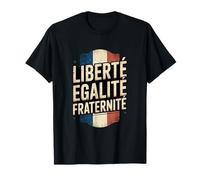 Drapeau France Rétro Liberté Egalité Fraternité Patriotique Meme T-Shirt
