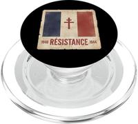 Drapeau France sans résistance Croix de Lorraine 1940-1944 PopSockets PopGrip pour MagSafe