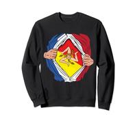 Drapeau France Sicile Super-héros Franco-Sicilien Sicilienne Sweatshirt