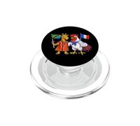 Drapeau France Tanzanie Racines Franco-tanzaniennes Héritage PopSockets PopGrip pour MagSafe