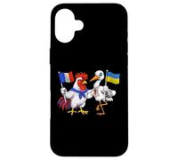 Drapeau France Ukraine Racines Françaises Héritage Ukrainien Coque pour iPhone 16 Plus