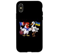 Drapeau France Ukraine Racines Françaises Héritage Ukrainien Coque pour iPhone X/XS
