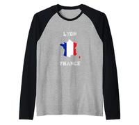 Drapeau France Vieilli Lyon Pride Manche Raglan