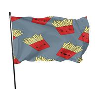 Drapeau frites de pommes de terre 9,5 x 1,5 m - Pour repas de restauration rapide - Grand drapeau de bienvenue - Bannières de bienvenue pour la maison, le jardin, la cour et la pelouse