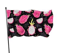 Drapeau fruits du dragon - 0,9 x 1,5 m - Double face - 100 % polyester - Durable - Avec trou préréglé - Pour la maison, le bureau, le jardin, les vacances